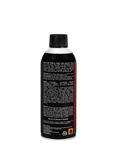 Formula lubricante para cadenas y cables